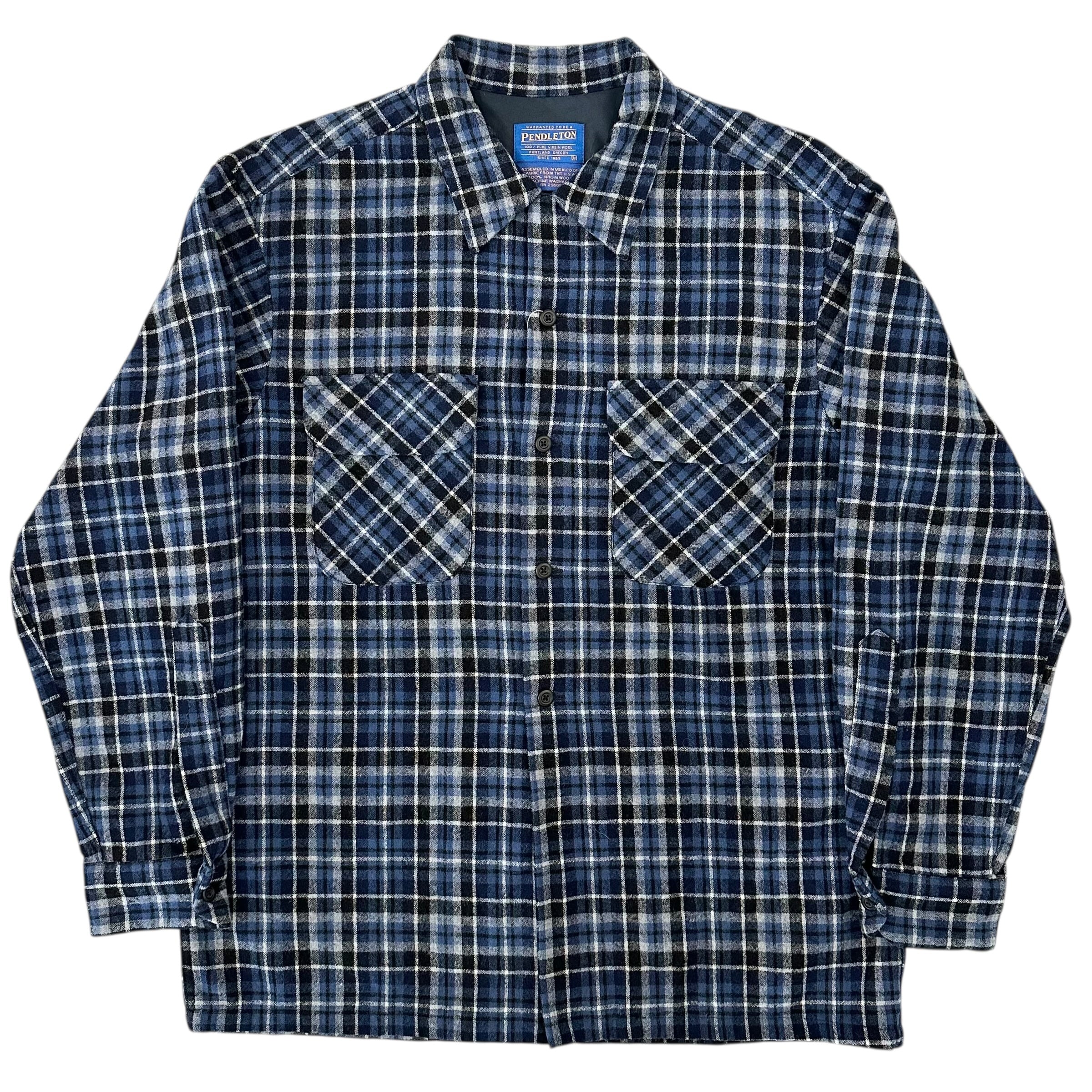 90's PENDLETON BOARD SHIRT BLUE×BLACK | BerBerJin Yuhodo