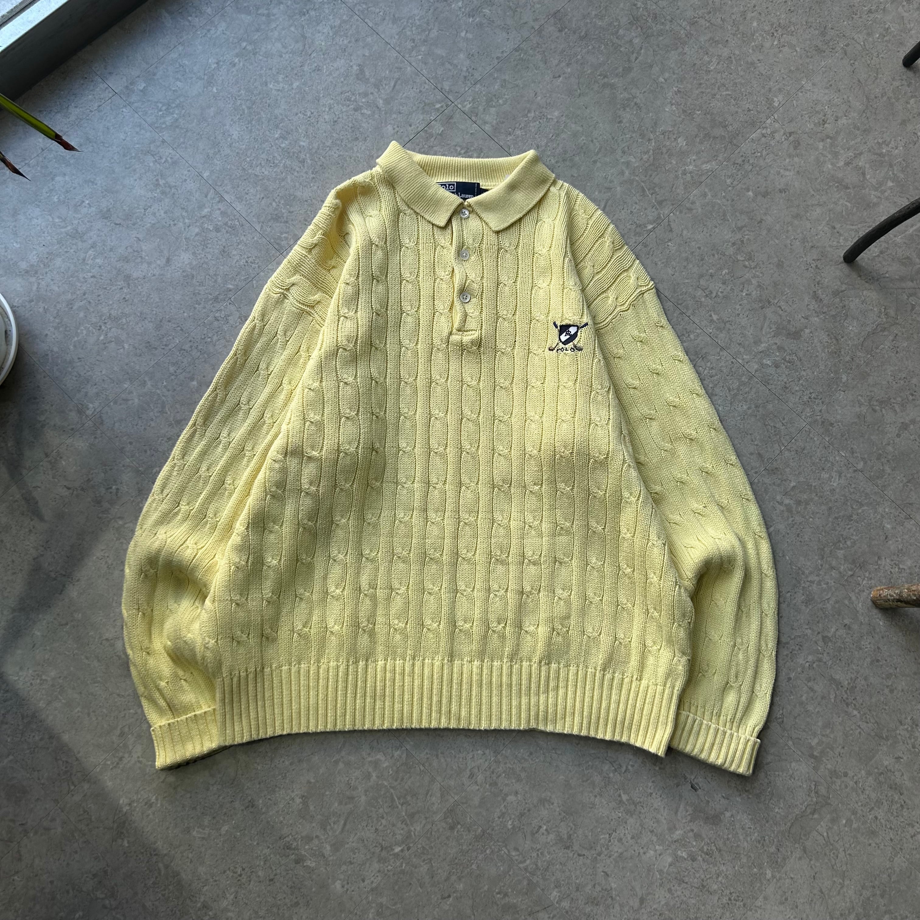 Polo Ralph Lauren cotton knit polo shirt【仙台店】