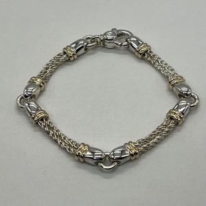 ティファニー TIFFANY ダブルロープ チェーン ブレスレット コンビ 希少