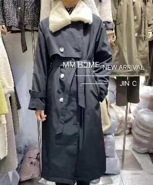 ファー付き　トレンチコート　AJ42441-960