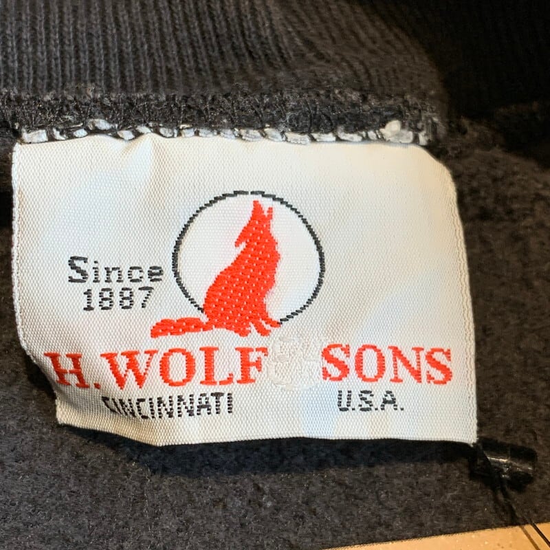 90's H.WOLF &SONS タートルネックスウェットトレーナー 90's H.WOLF &SONS タートルネックスウェットトレーナー