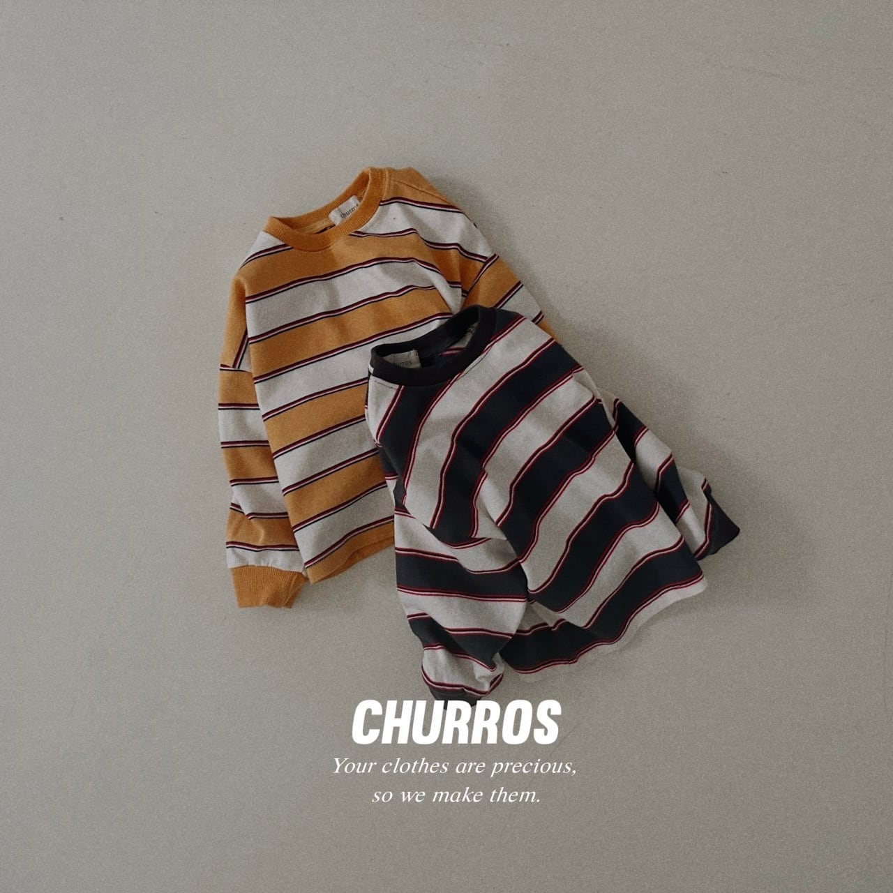 《ラスト1点》【即納】churros/JETTY STRIPE MTM