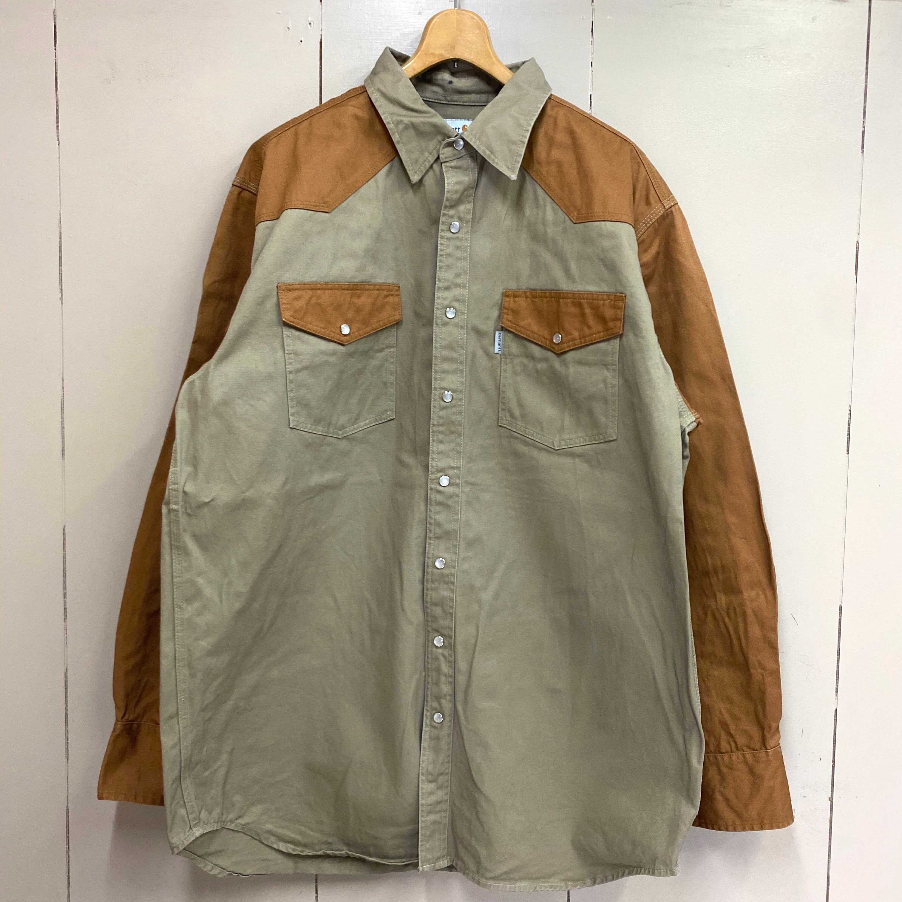 Carhartt カーハート ダック地 長袖ウエスタンシャツ ワーク