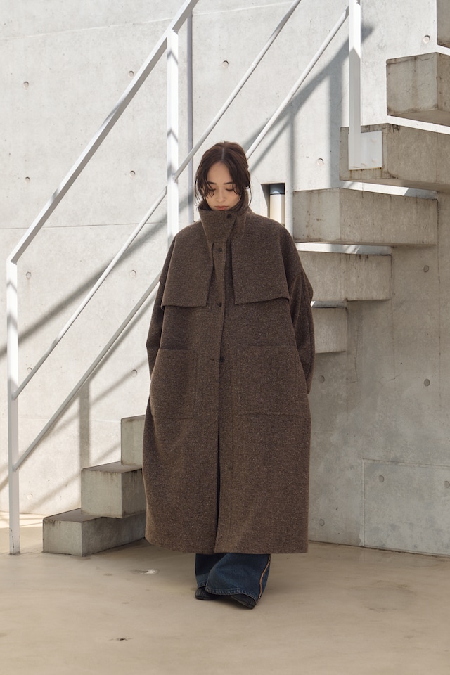 Hella WING YOKE NEP COAT　Brown