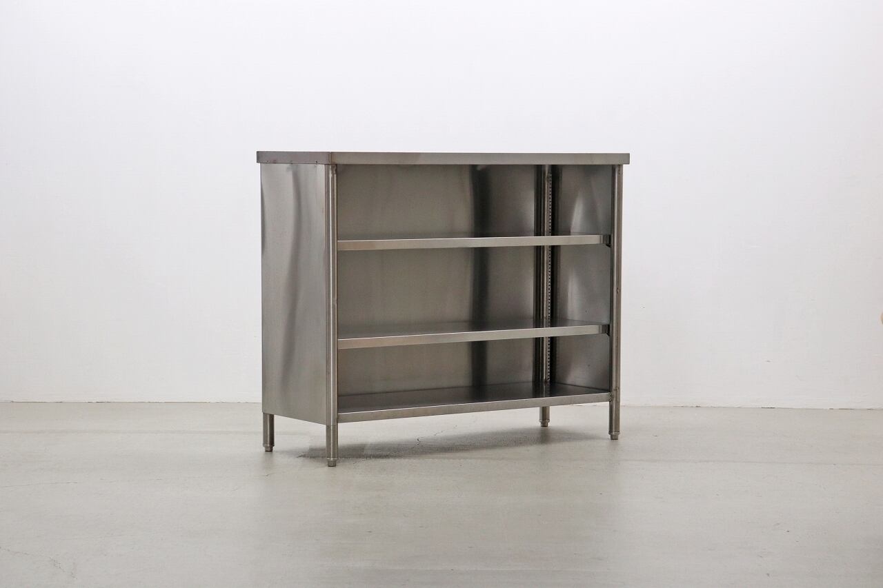 ステンレス シェルフ 食器庫 サイドボード 本棚 収納 シューズ