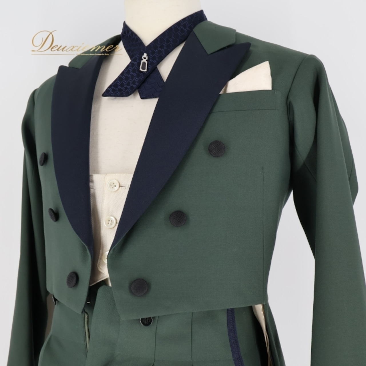 社交ダンス 衣装 燕尾服 スラックス ジャケット ズボン ツーピース セットアップ 緑 カーキ モーニング tailor 服研のハレルヤ グリーン系 社交ダンス衣装 ダンスパーティ 発表会 正装 フォーマル スーツ テーラード コスチューム 男性用 プレゼント おしゃれ 上品 シンプル