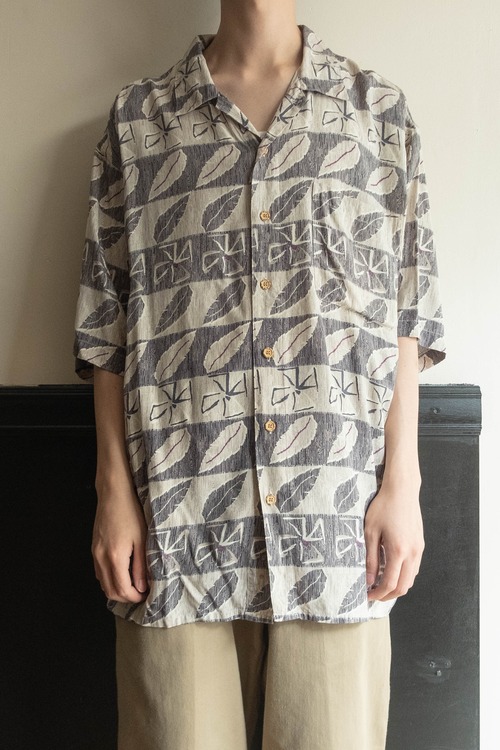 smith&watkins ウォッシャブルシルクS/Sシャツ 412B