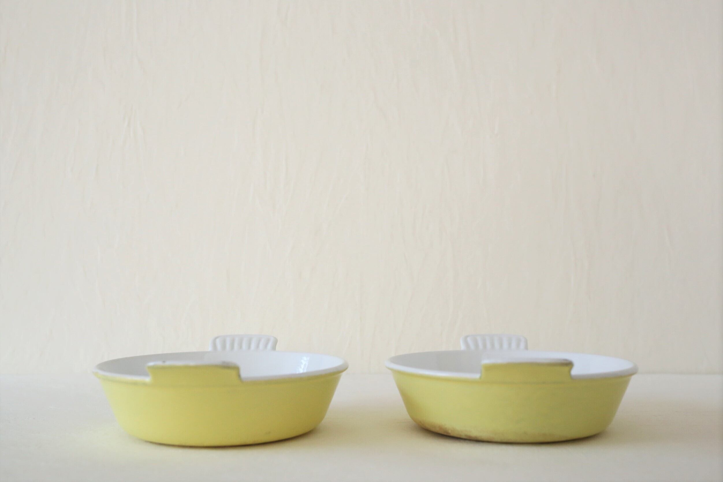 フランス ヴィンテージ ル・クルーゼ Le Creuset グラタン皿 黄色