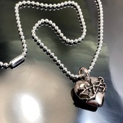 HEART pink silver PENDANT/ ハートペンダント ピンクシルバー