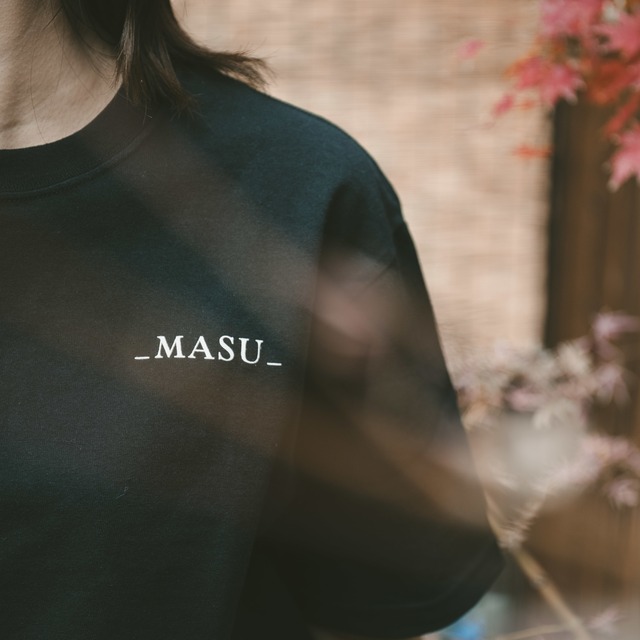 MASU謹製ハイクオリティTシャツ-BLACK