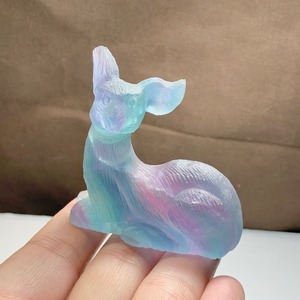 ブルー系グラデーション☆フローライト・バンビ