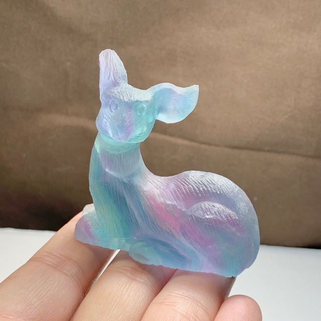 ブルー系グラデーション☆フローライト・バンビ