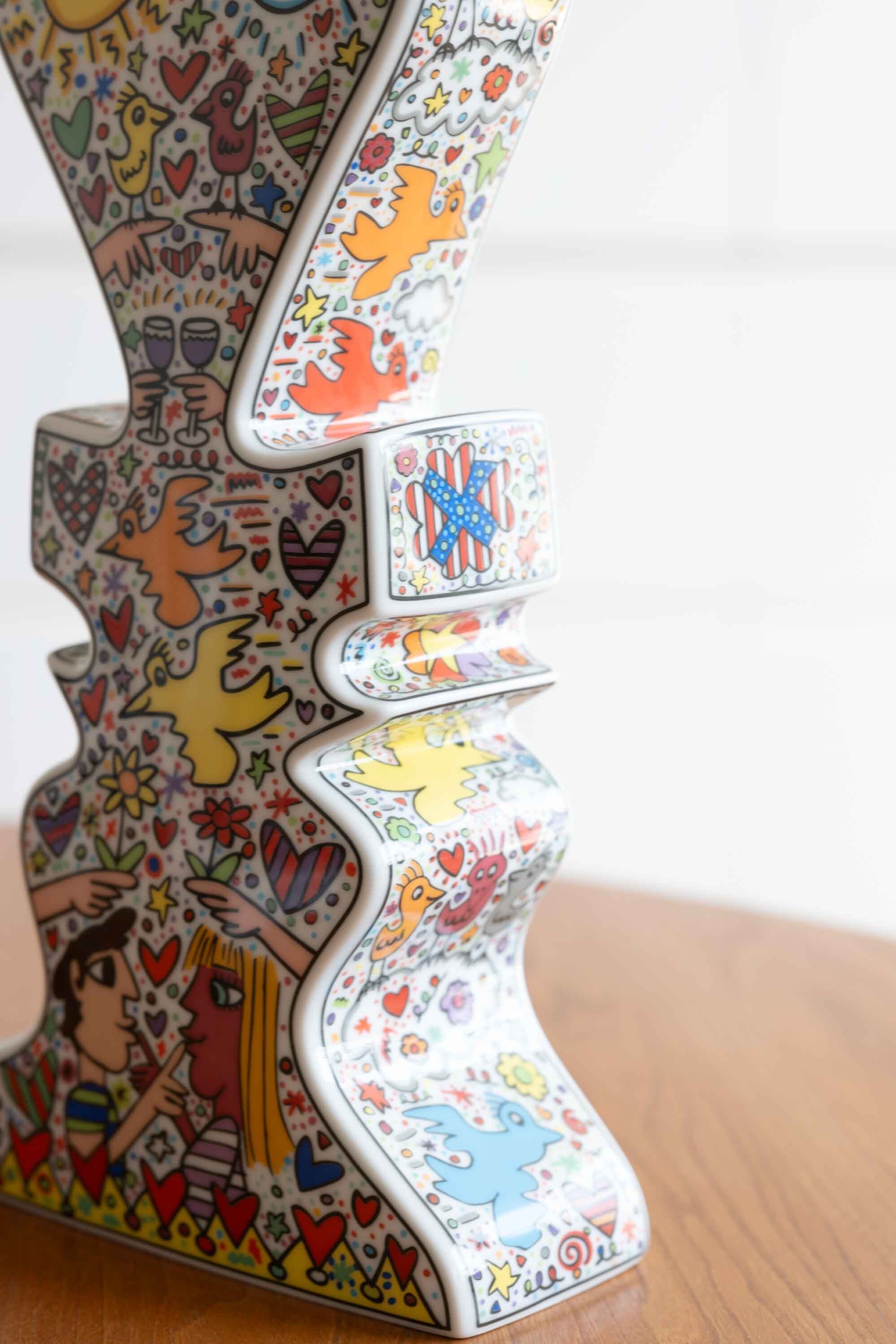 James Rizzi ジェームス・リジィ デザイン Love Vase ドイツ James Rizzi ジェームス・リジィ デザイン Love Vase ドイツ