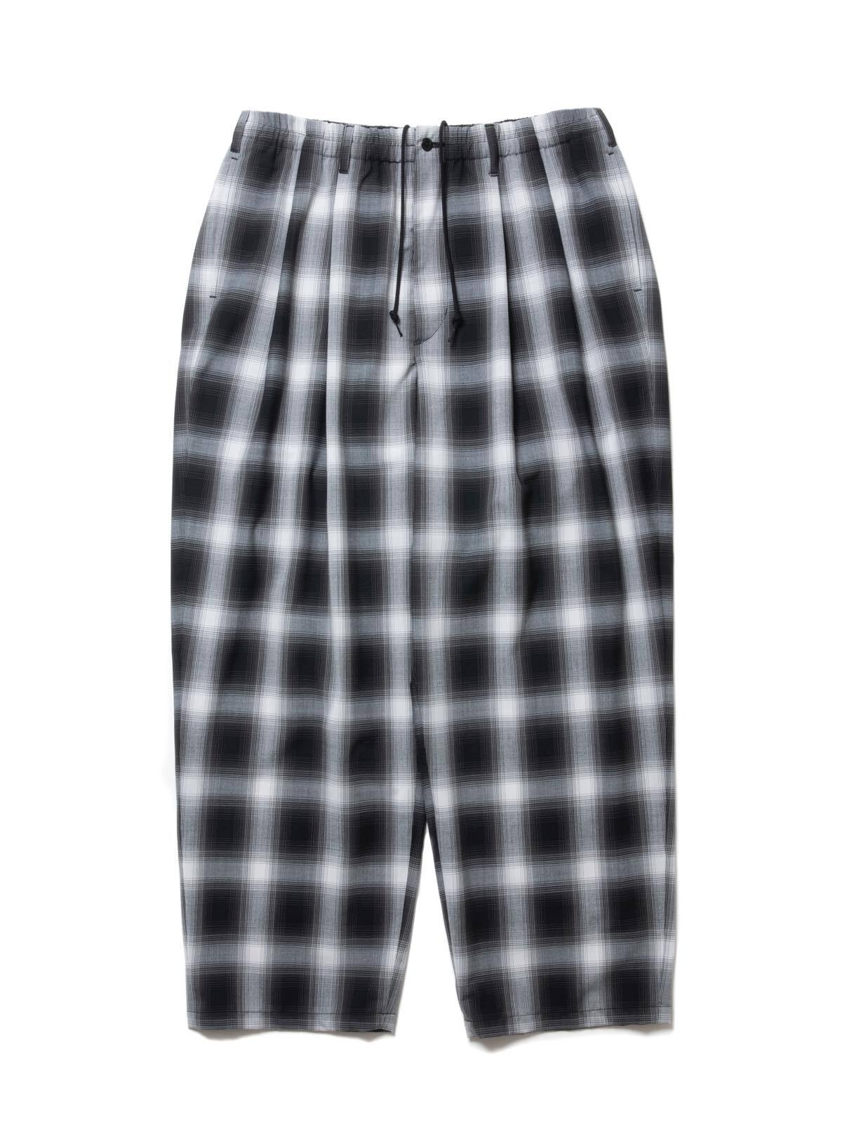 パンツ COOTIE Ombre Check 2 Tuck Easy Pants COOTIE (クーティー) Ombre Check 2 Tuck Easy Pants(オンブレ