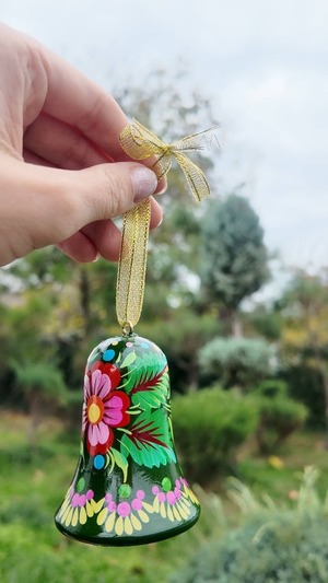 クリスマスデコレーション　ベル1点のみ（ティモシェンコ作）