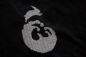 因幡の白兎Tシャツ（半袖・黒色）