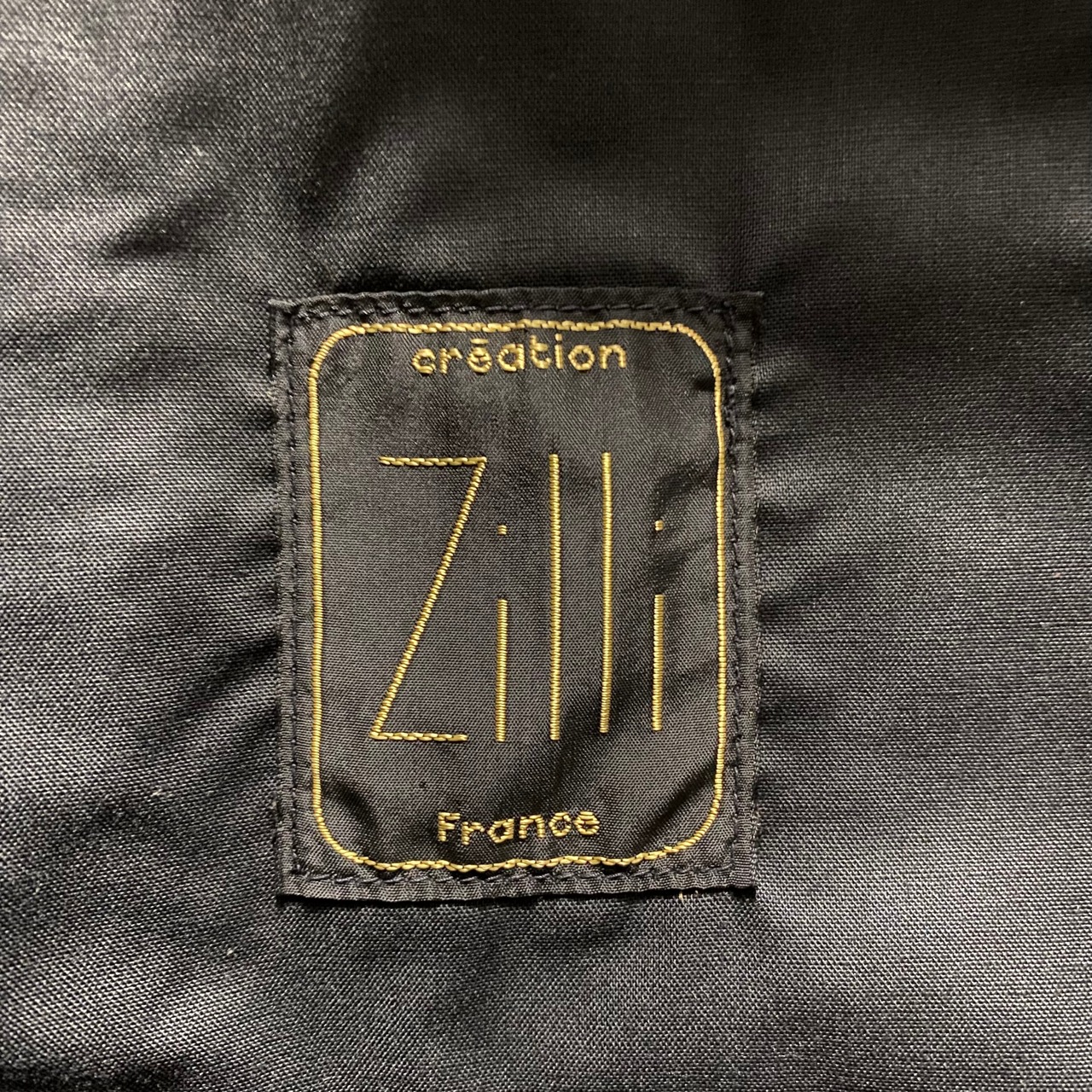 ZILLI leather switching cotton blouson