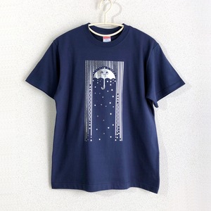 〈サンプルSALE〉雨ザーザーTシャツ【インディゴ・Sサイズ】