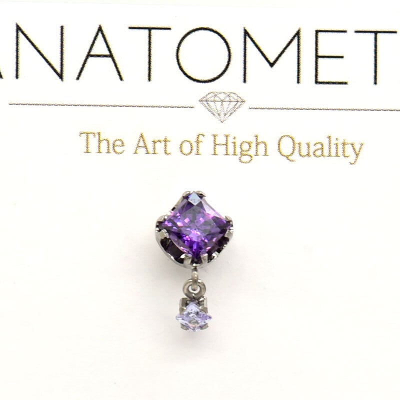 【激レア】ANATOL アナトメタル スパイラルピアス チタン パープル 激レア】ANATOMETAL アナトメタル スパイラルピアス チタン パープル