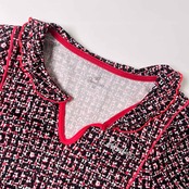Paradiso パラディーゾ 千鳥柄 スキッパー 半袖 ドライシャツ カットソー S/マルチ レディース ゴルフ
