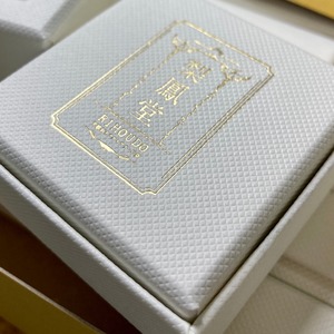 梨鳳堂オリジナルルースボックス：Part2　ホワイト×ゴールド　5個セット