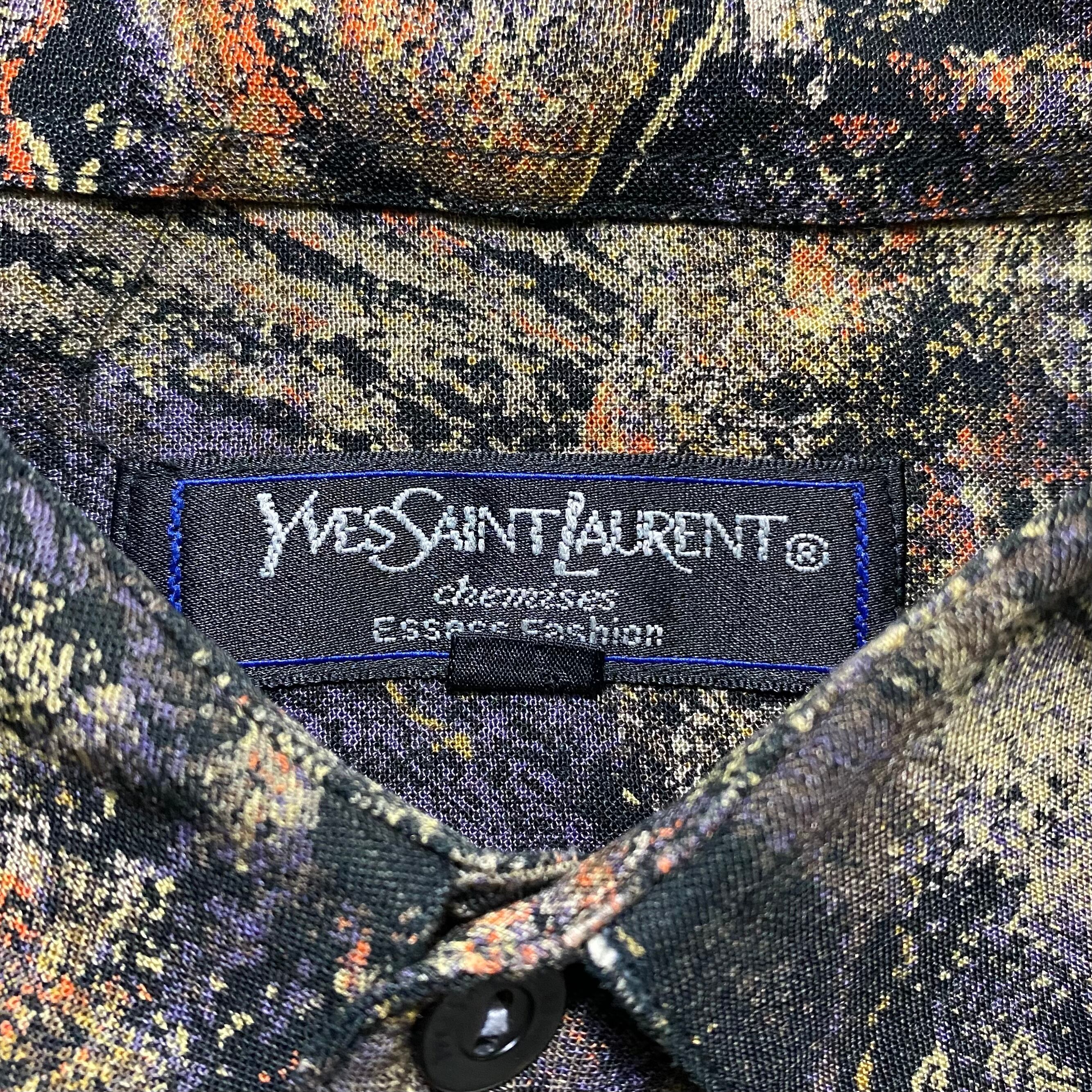 old YVES SAINT LAURENT rayon shirt | NOIR ONLINE