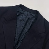 70s 80s VAN JAC ヴァンヂャケット THE BLAZER MAN 金ボタン 段返3B 背抜き ウール テーラードジャケット 紺ブレ 170-87-75/ネイビー系 メンズ ビンテージ