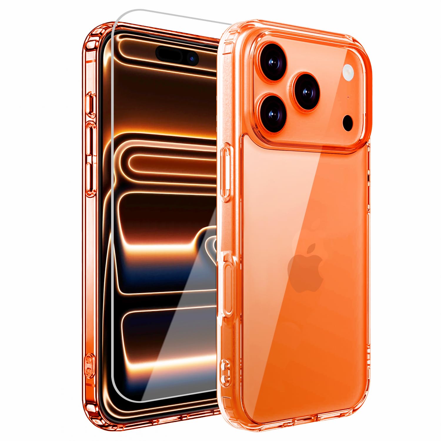 iPhone 17 Pro 用 ケース クリア 耐衝撃 ガラスフィルム付き 衝撃吸収 アイフォン17 pro 用 カバー 米軍MIL規格 耐久性 いphone17 pro 用 ケース 軽薄型 黄ばみ防止 アイホン17 プロ専用case SGS認証 ワイヤレス充電対応 滑り止め 傷つけ防止 TPUバンパー あいふぉん17Pro 用 カバー 6.3インチ 透明 OMMQ