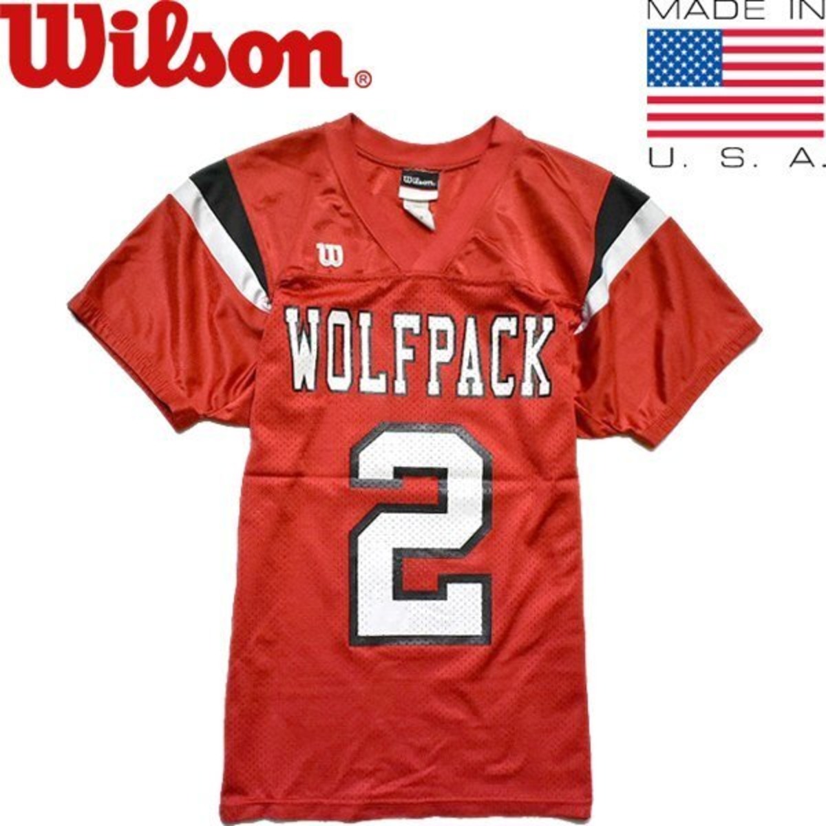 4640314 1点物 USA製ウィルソンWilson半袖フットボールTシャツ古着SメンズレディースOKアメカジ90sストリート/スポーツMix中古チームロゴ ...