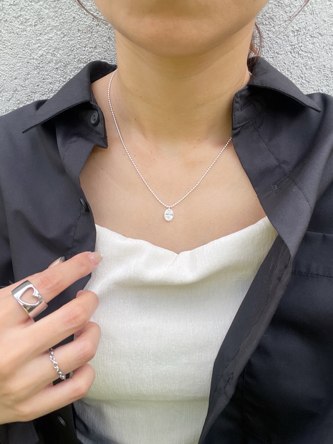 シルバーグロウネックレス