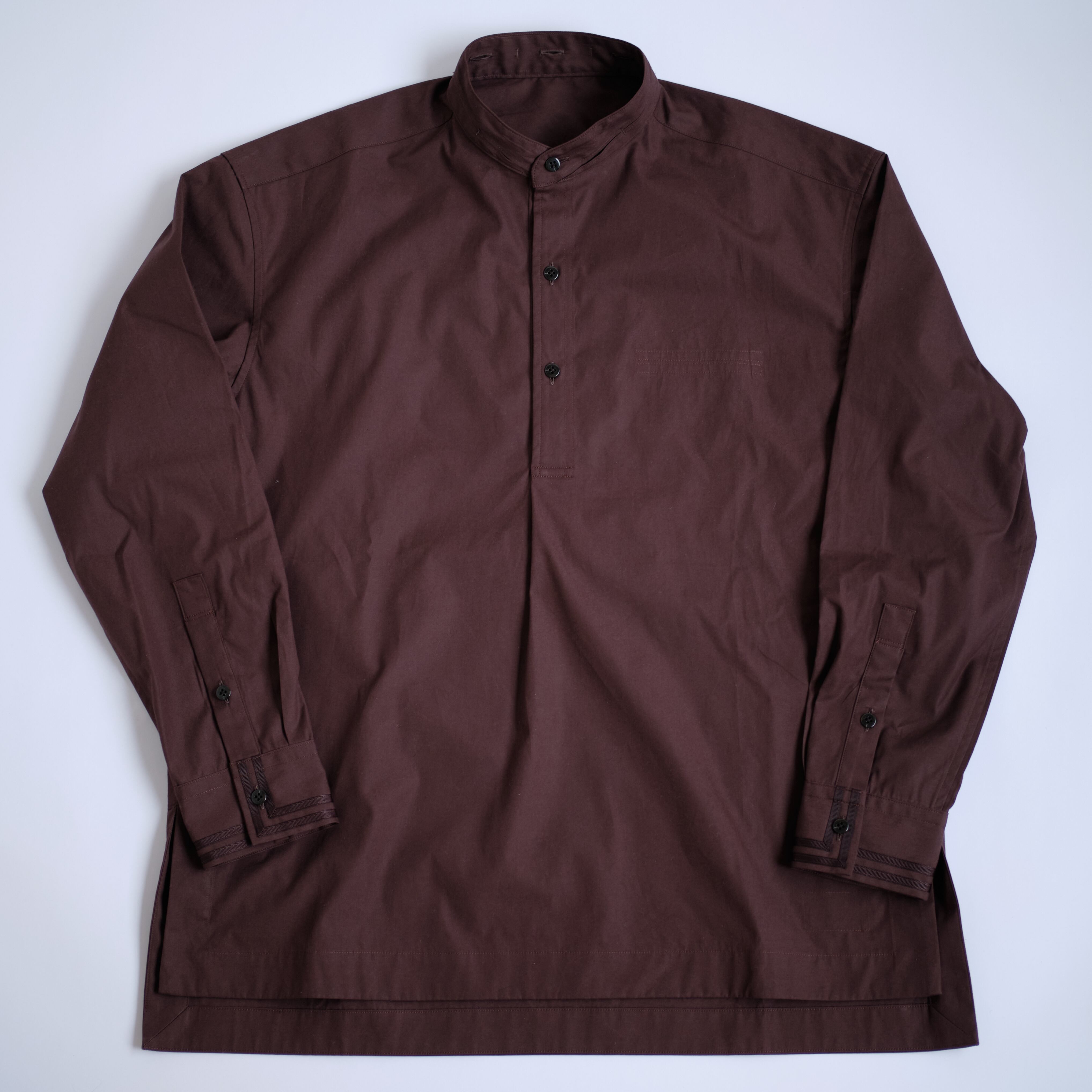 "VERB" Wing Collar Shirt Brown VERB