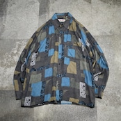 good color pattern rayon shirt