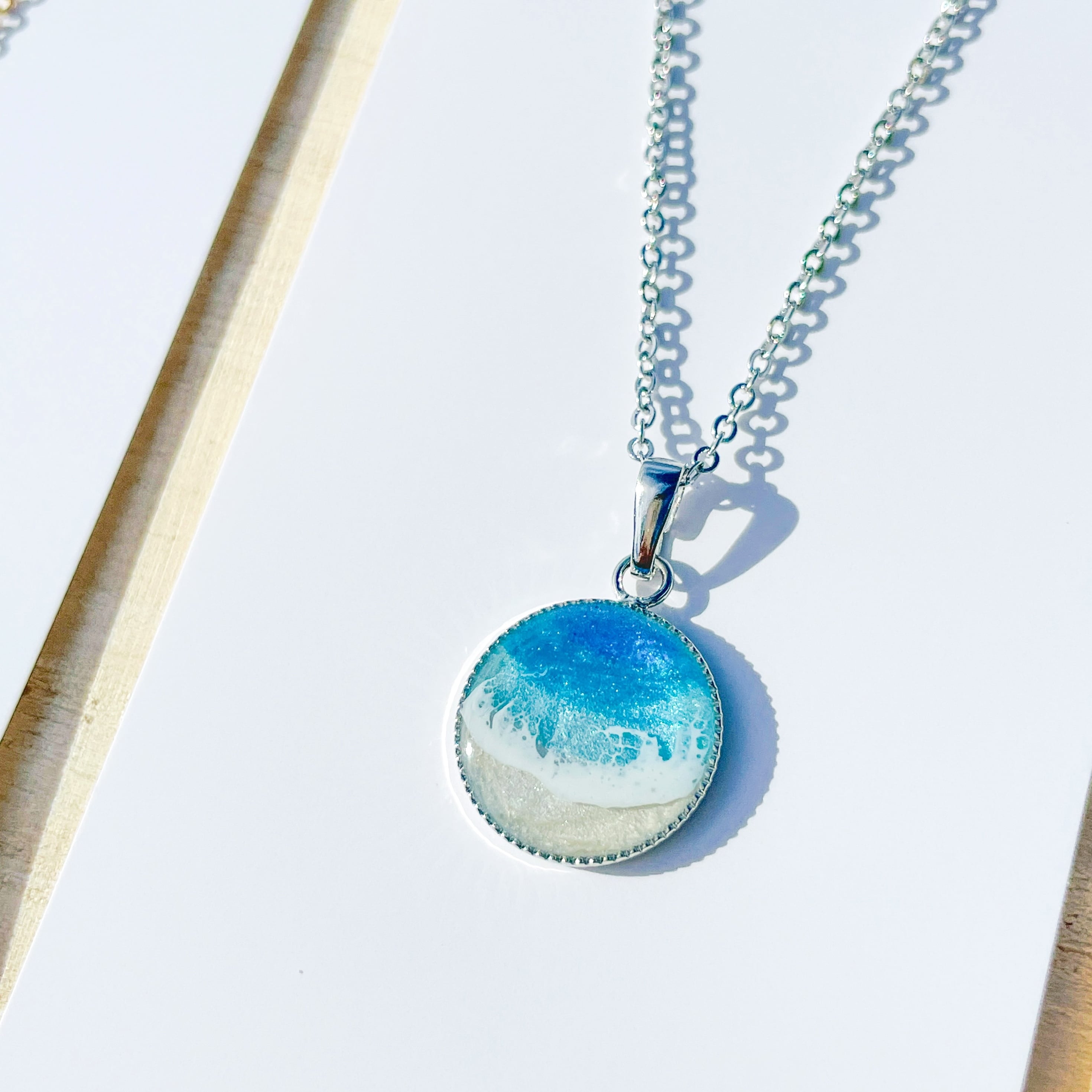 Beach Collection》オーシャンアートネックレス 【オーシャンブルー