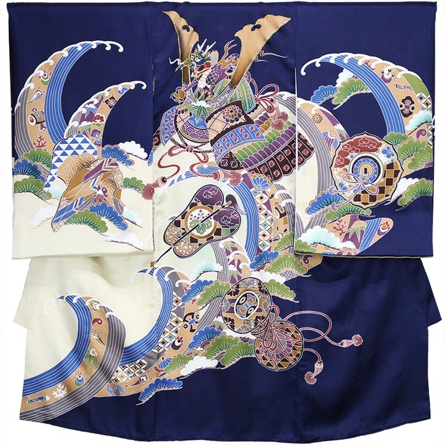 男の子産着【正絹】AL0049