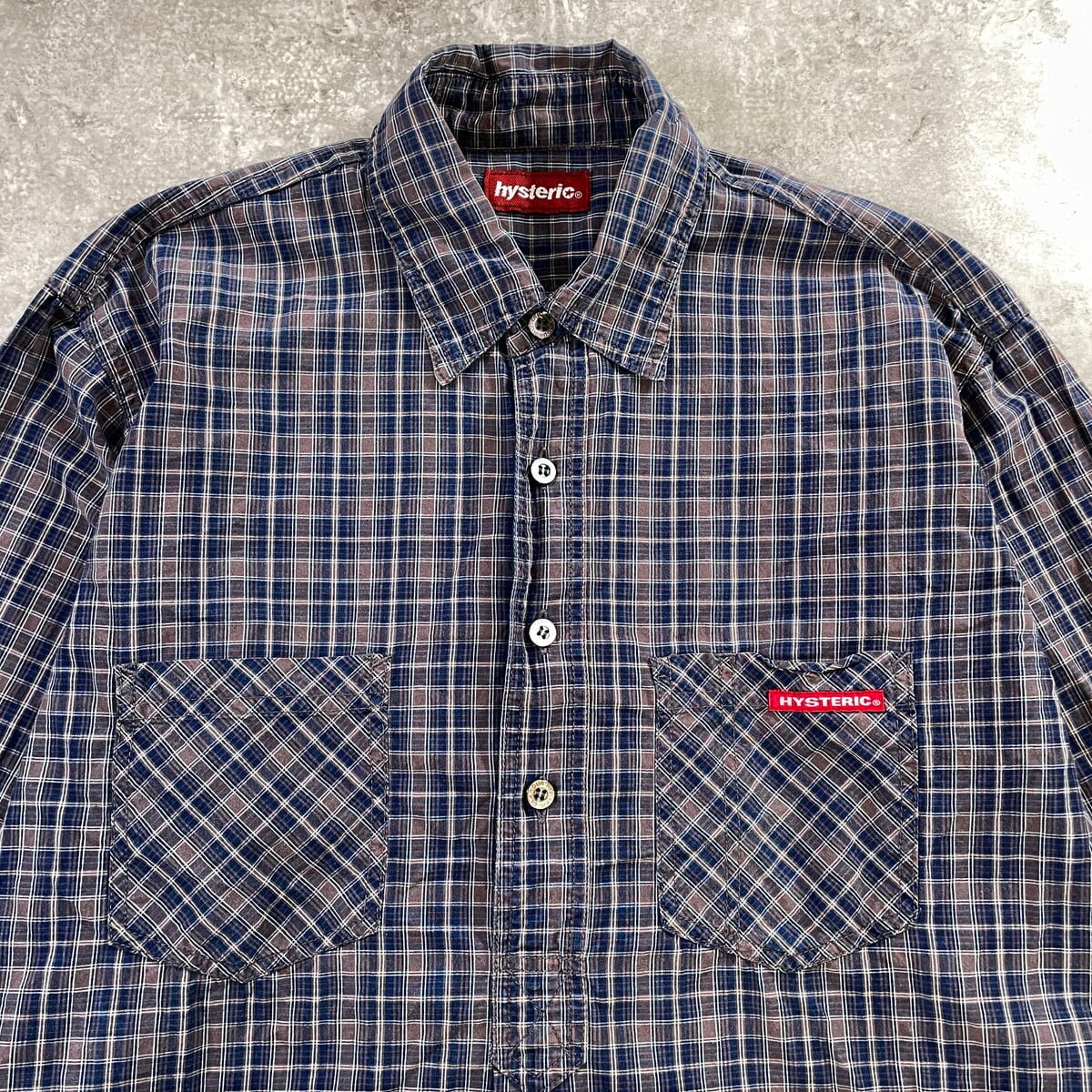 90-00年代 HYSTERIC GLAMOUR ヒステリックグラマー チェック 長袖 プル