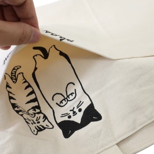 毎日使いやすい！ねこ フロントポケットトレンドトート