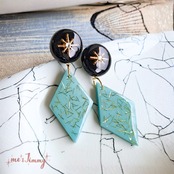 ✴50'sスターバーストダイヤピアス・イヤリング✴【ペパーミント