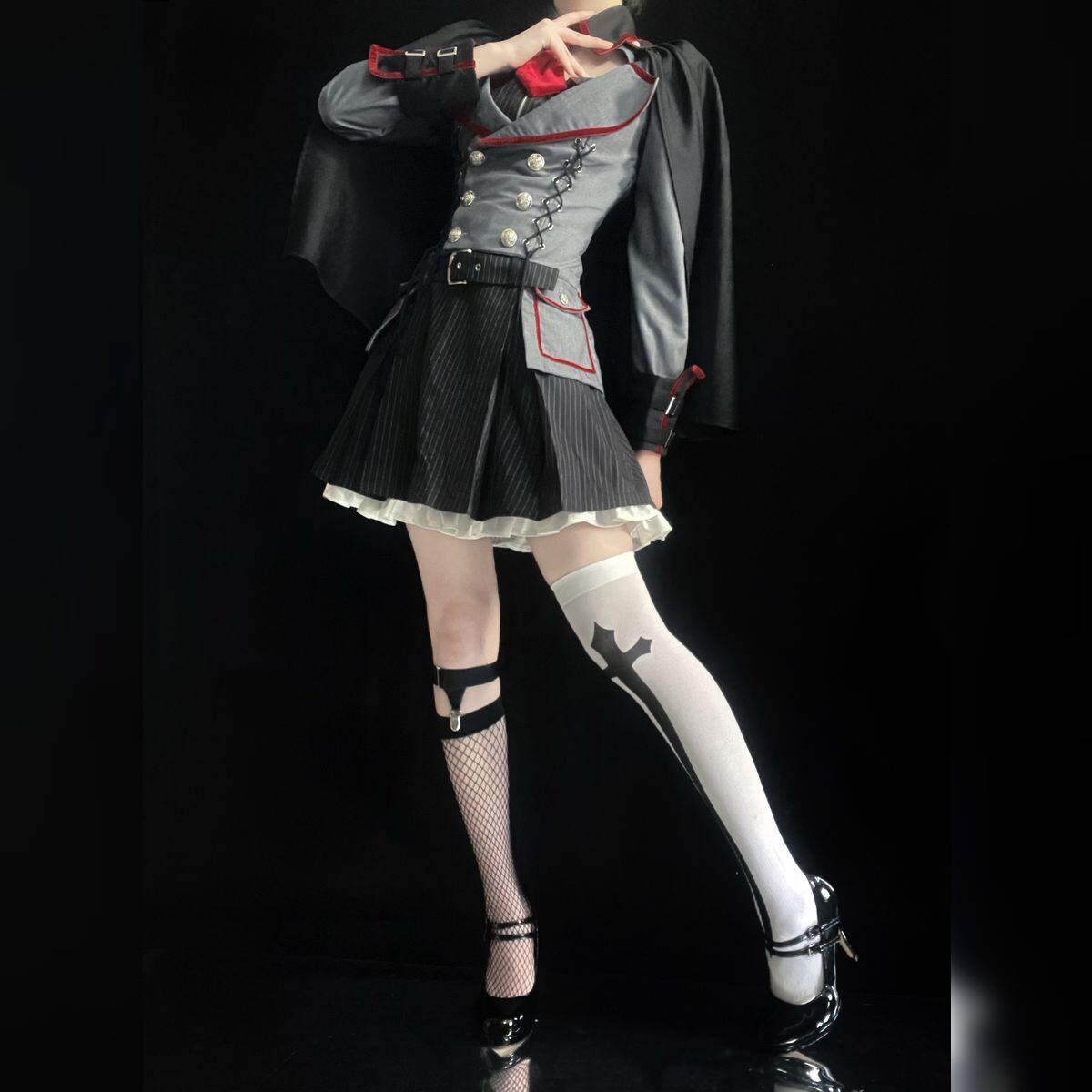 緋鍵のロンド軍服風レースアップコーデセット | Maiden's Rêve