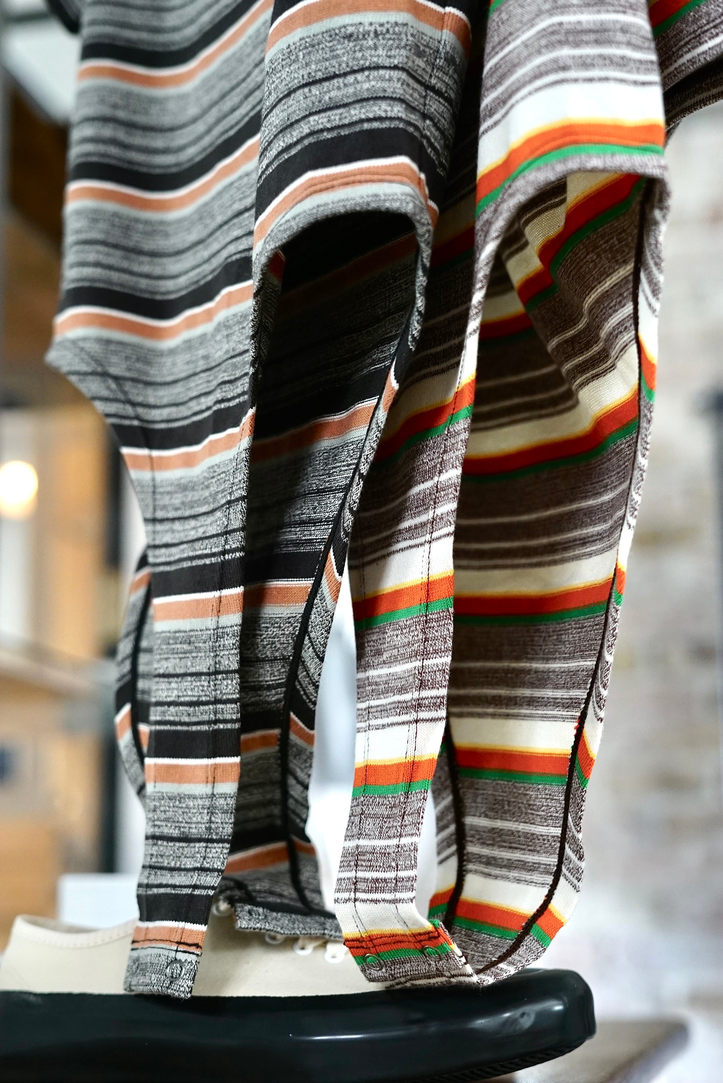 FUMIKA_UCHIDA / Grandrelle multi stripe bodysuit (BROWN, BLACK