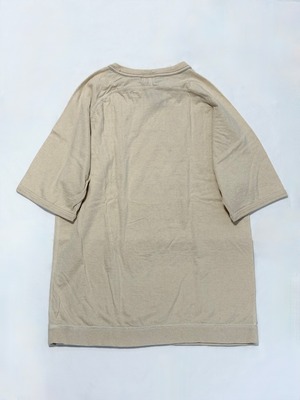 LOOP&WEFT・SUPIMA COTTON FREEDOM SLEEVE POCKET CREW・オールドアイボリー