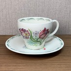 ✴︎ご予約済み✴︎スージークーパー「パロットチューリップ カップ&ソーサー」イギリス製 ヴィンテージ susie cooper A