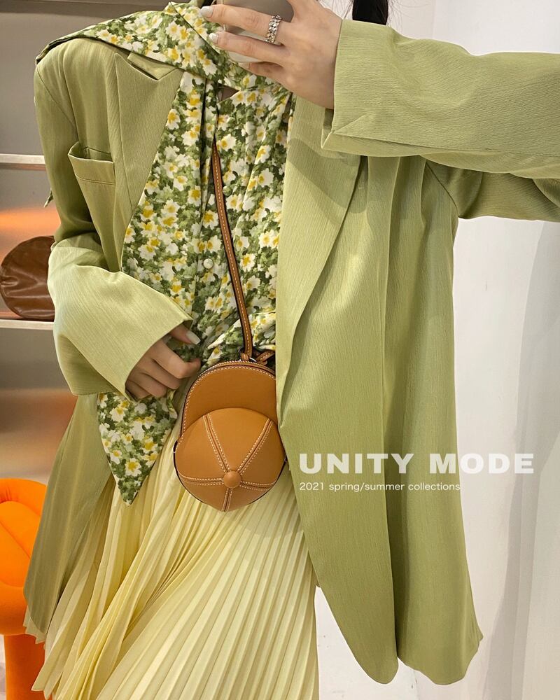 ルーズスプリング長袖スリーブコート トップス レディース ロング レッド 春物 ビッグFスモールZ韓国93831155313