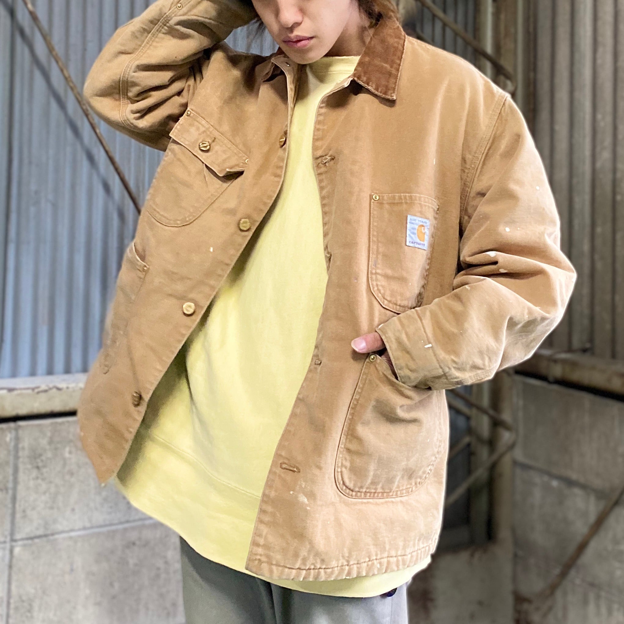 80年代 80s 100周年モデル Carhartt カーハート ダック地 ブランケット  