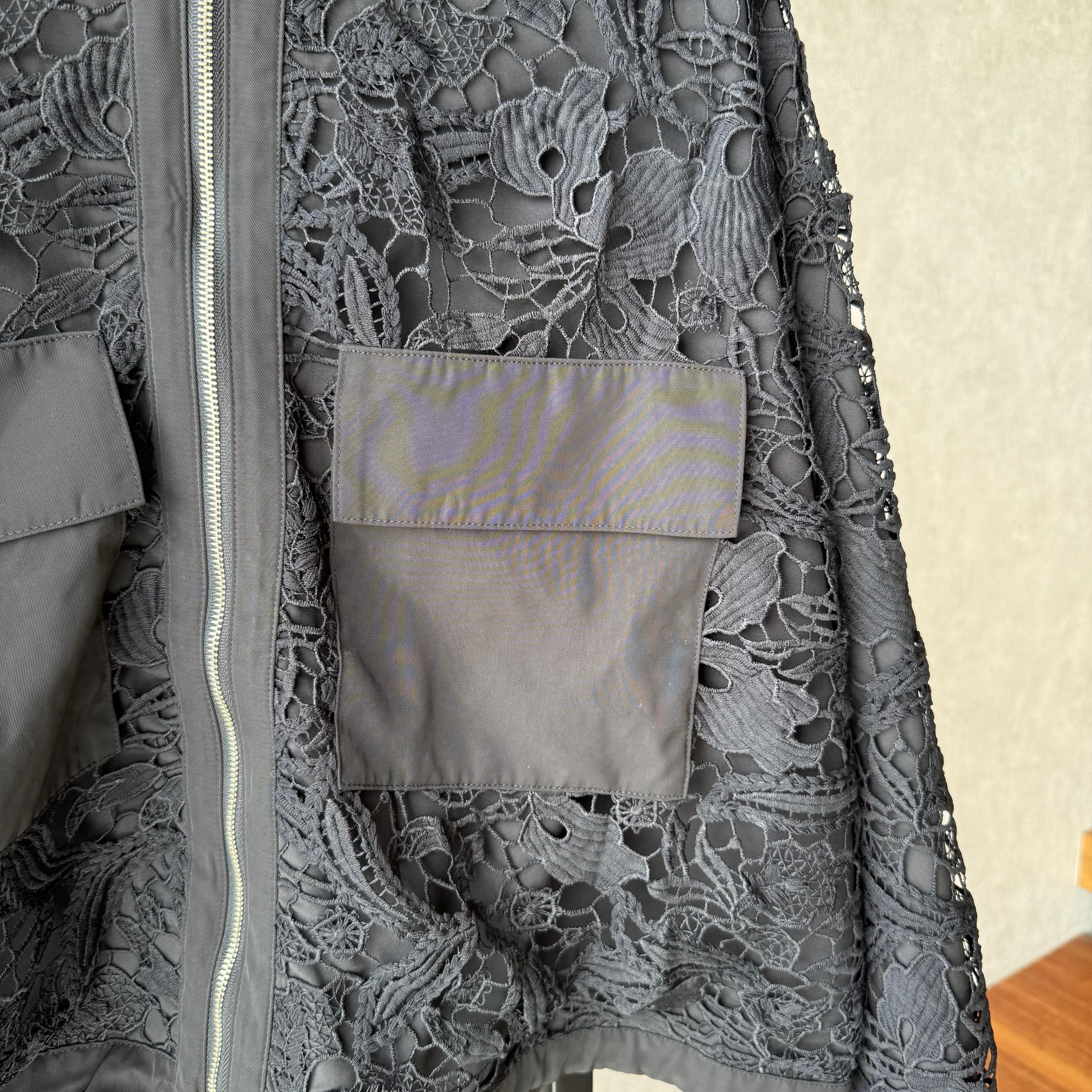 zampa レースポケットドロストブルゾン(N) | whispermusee