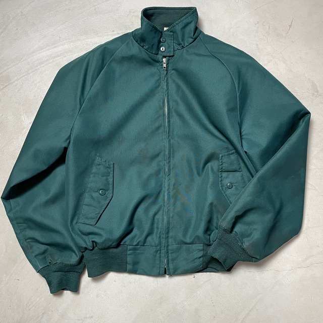 USA製 ビンテージ スポーツジャケット メンズL相当 古着 ヴィンテージ グリーン スイングトップ【ブルゾン・ジャケット】