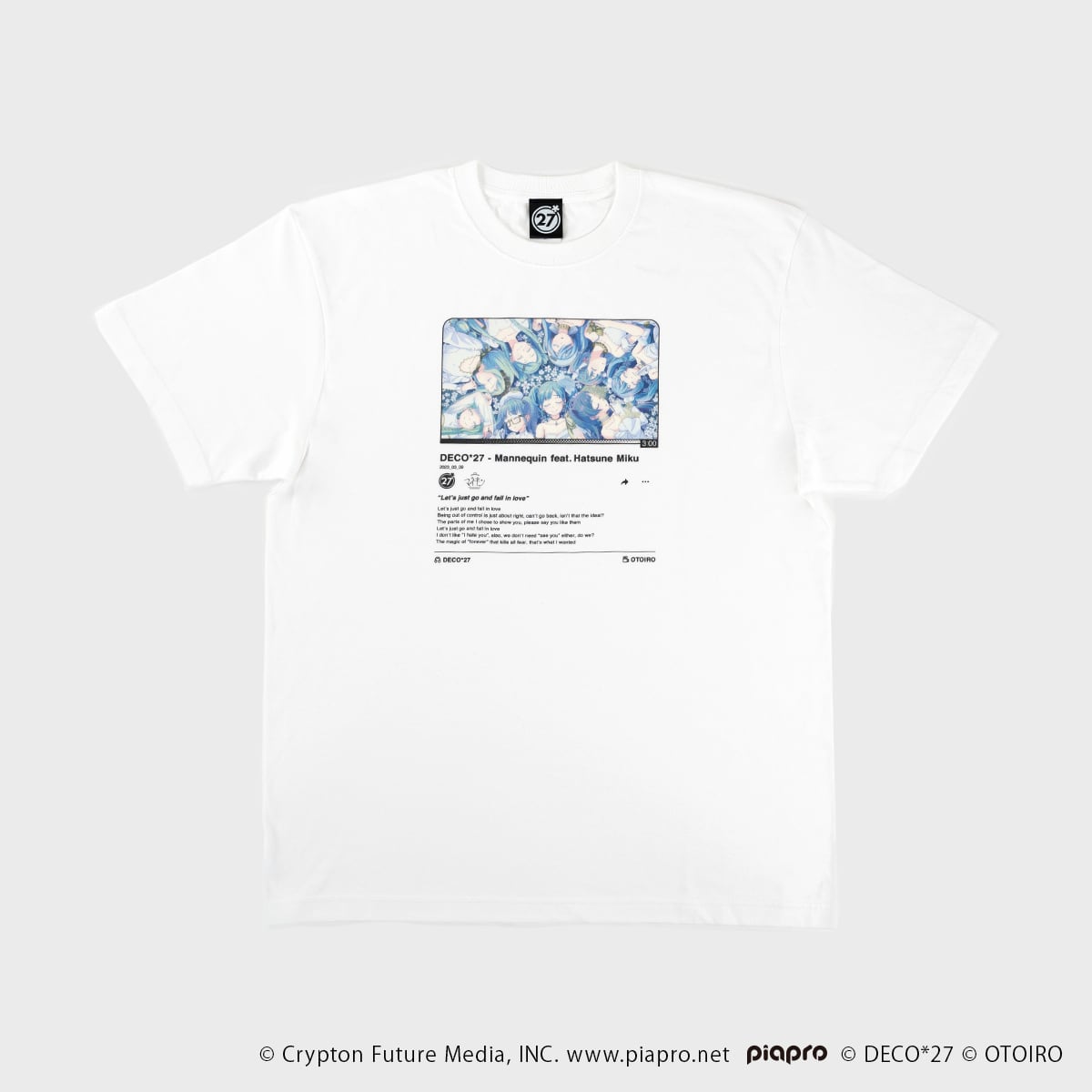 マネキン】サムネイルTシャツ / ホワイト | OTOIRO ONLINE STORE