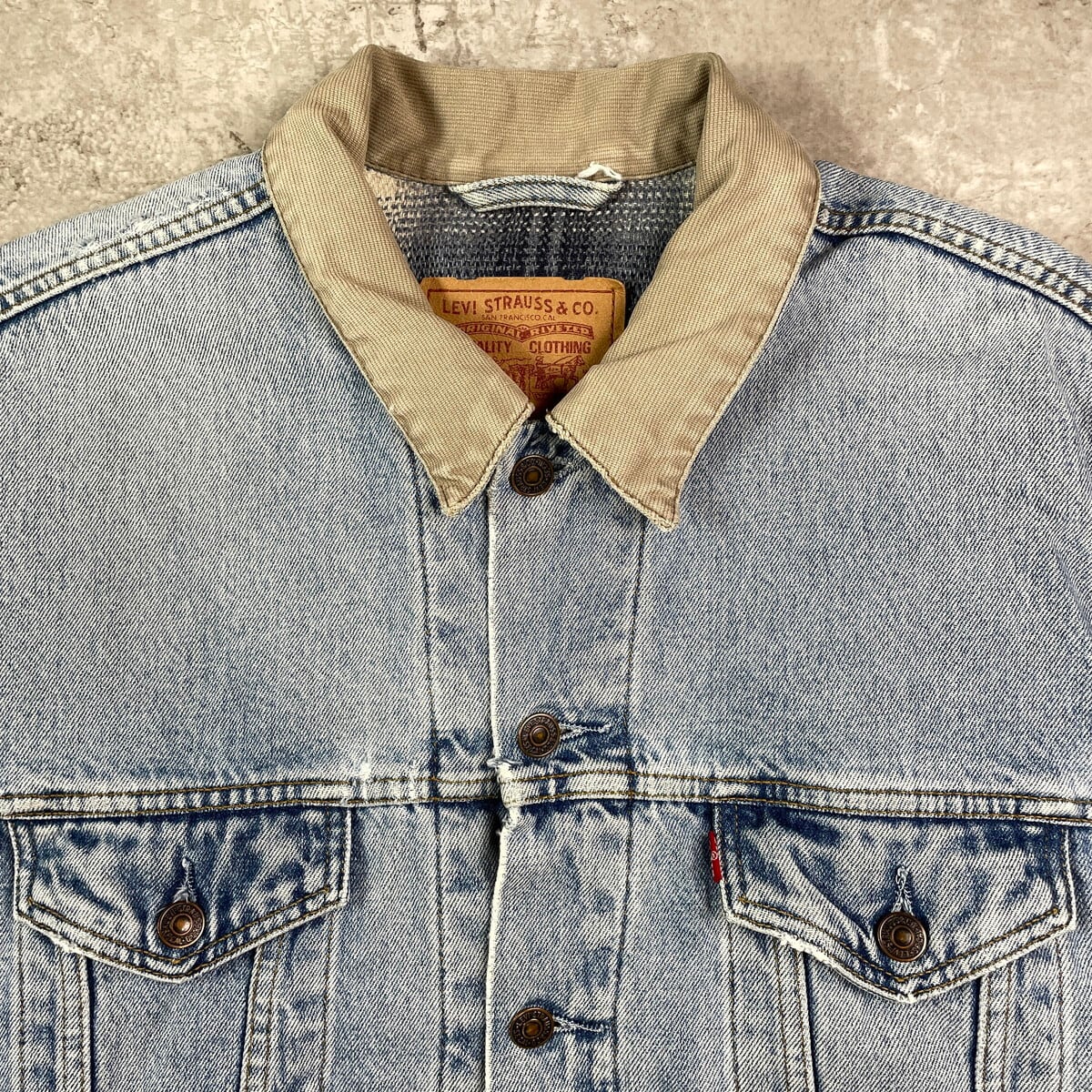 古着 90年代 リーバイス Levi's 71168 ブラック デニムジャケット Gジャン メンズM ヴィンテージ /evb004095