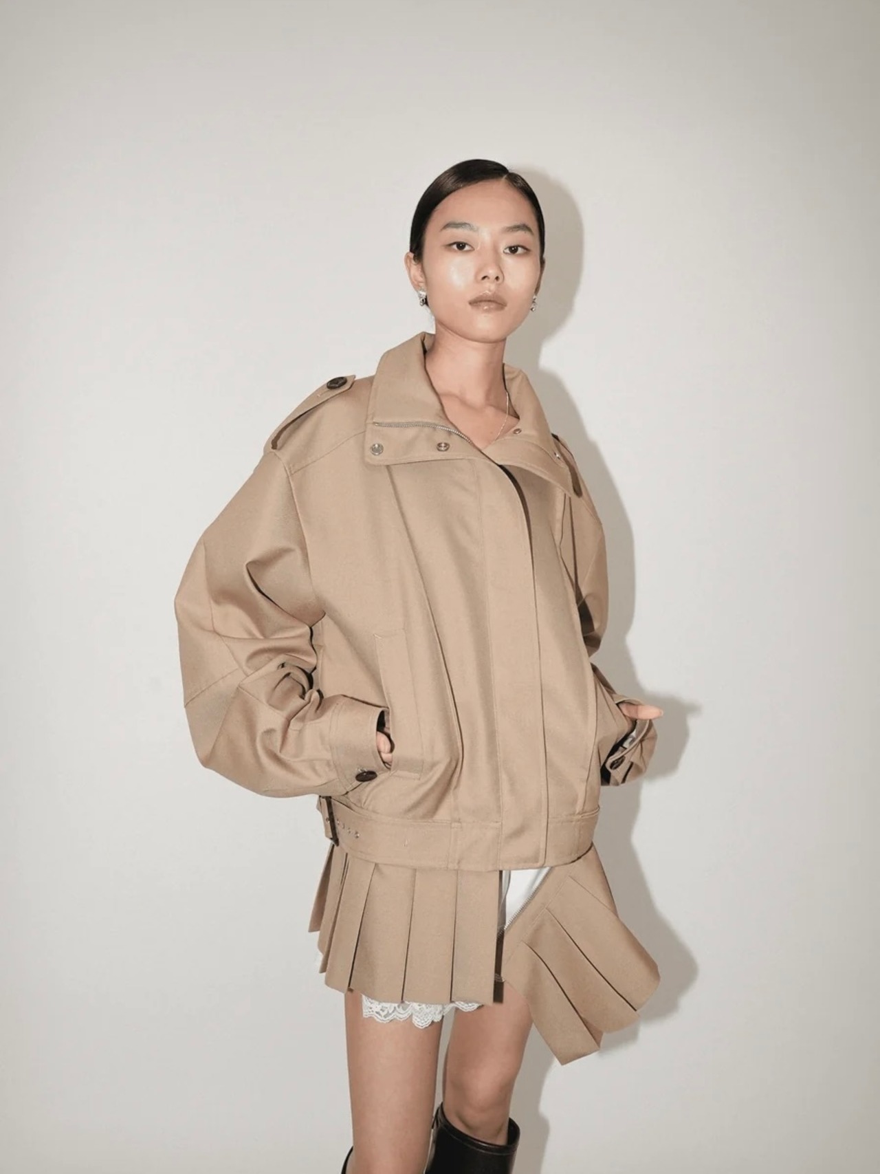 【26AW | WOMEN】POOLDE プールデ / ブルゾン / Kilt-Hem Zip Blouson  PLD-26AW-BL01 - 11