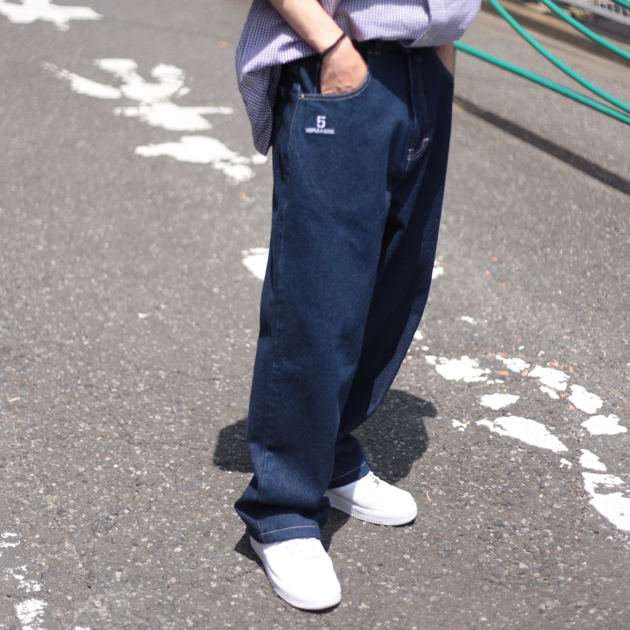deadstock TRIPLE FIVE SOUL サイドアジャスター デザインワイドデニム 