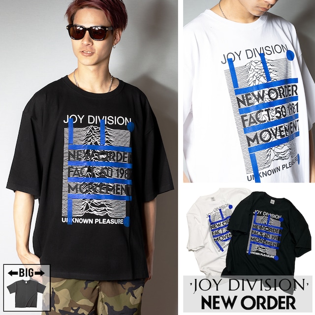 【BIG TEE】JOY DIVISION × NEW ORDER 　[ UNKNOWN PRESURES × MOVEMENT ]　ジョイディヴィジョン × ニューオーダー ビッグ Tシャツ newdivision-ssteebig-unknmvmt